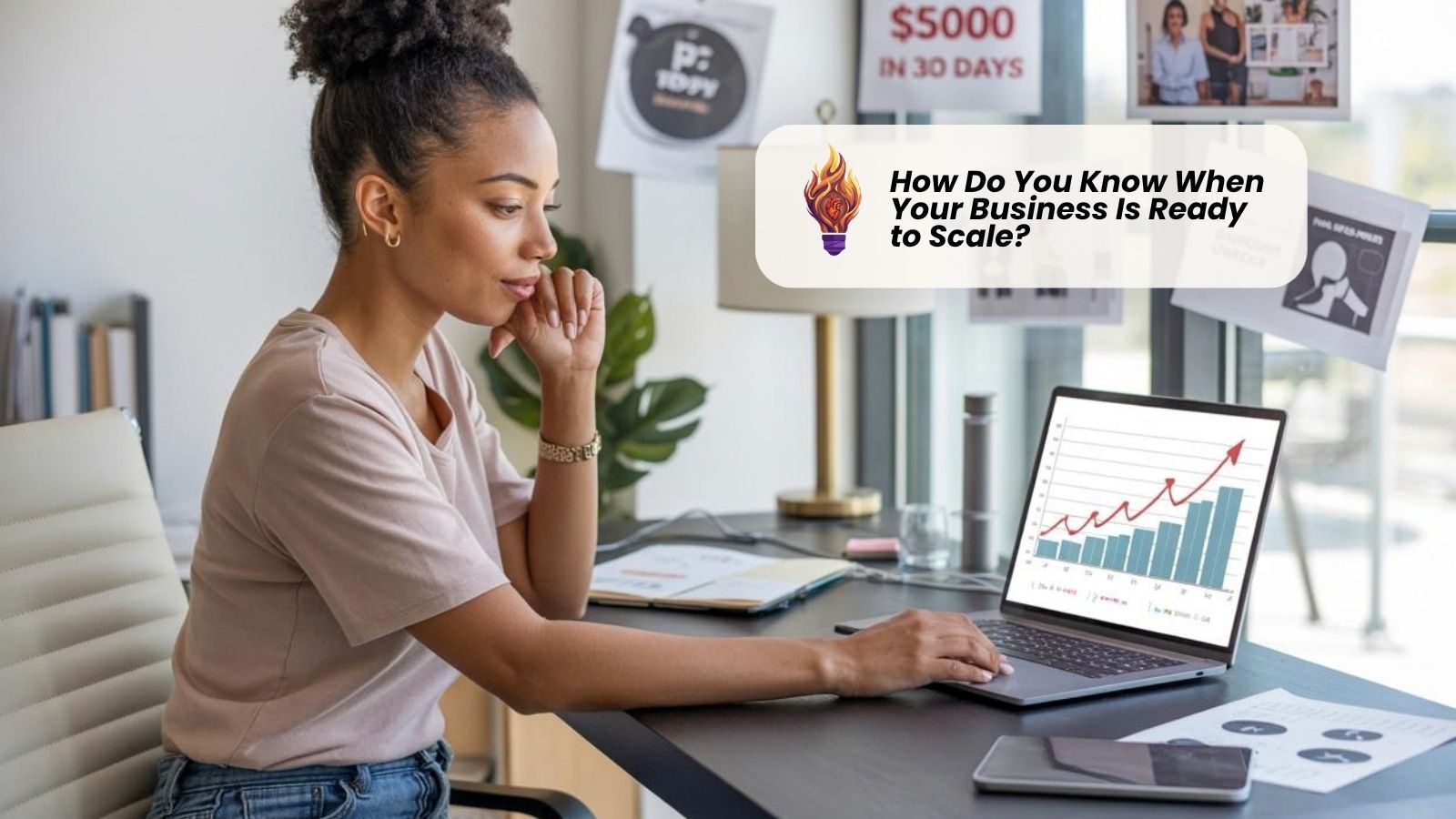 Business owner planning the next stage of growth with their team