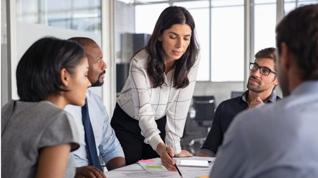 Founder giving a team member ownership of a business task
